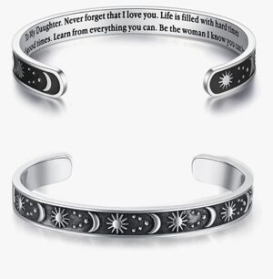 Sun and Moon Silver Bracelet